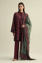 Coco Cambric Prints By Zara Shahjahan D-06B (Rove) – Zara Shahjahan 3-piece unstitched suit