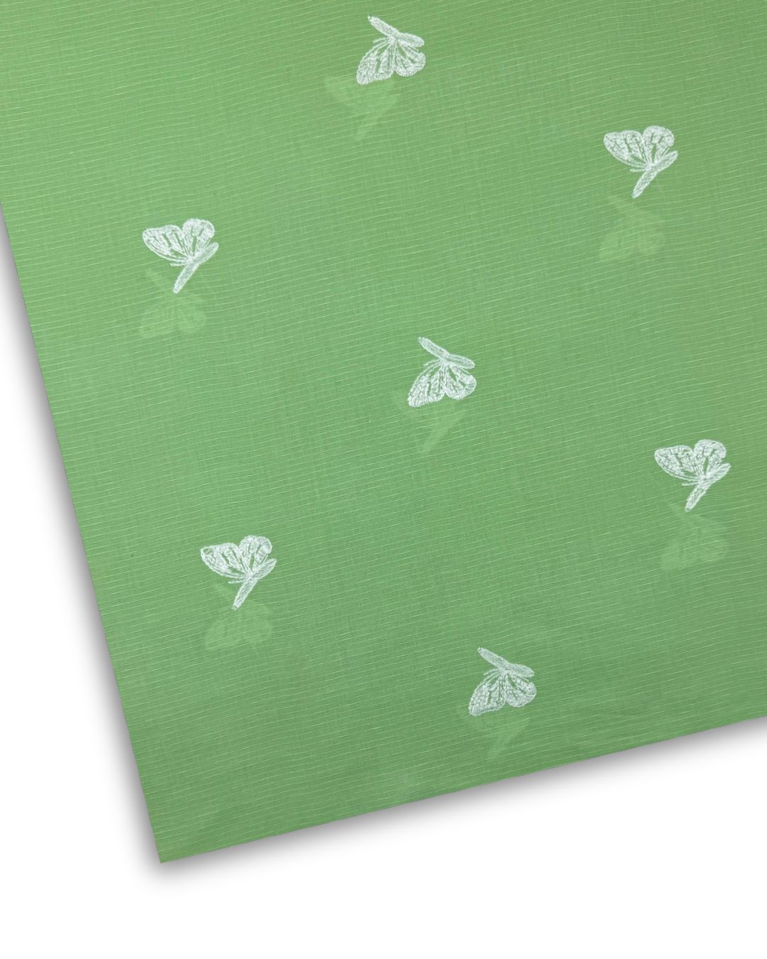 Embroidered Lawn – Mint (MEL-S26-087), embroidered lawn fabric by the meter
