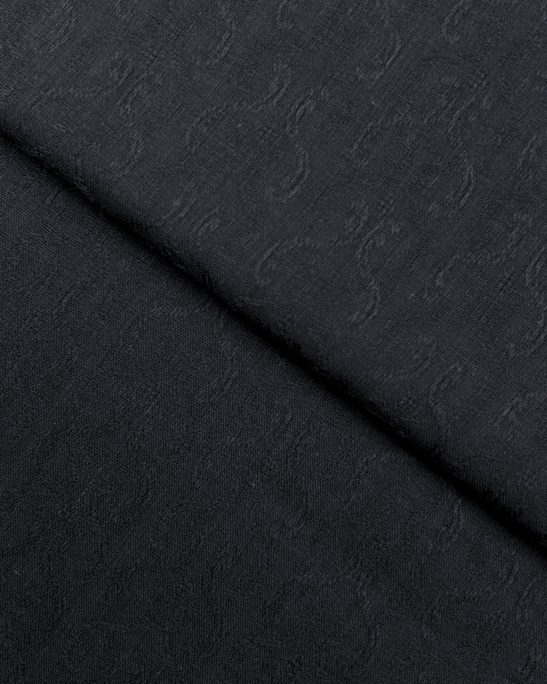 Wide Fantasy Jacquard Lawn – Black fabric