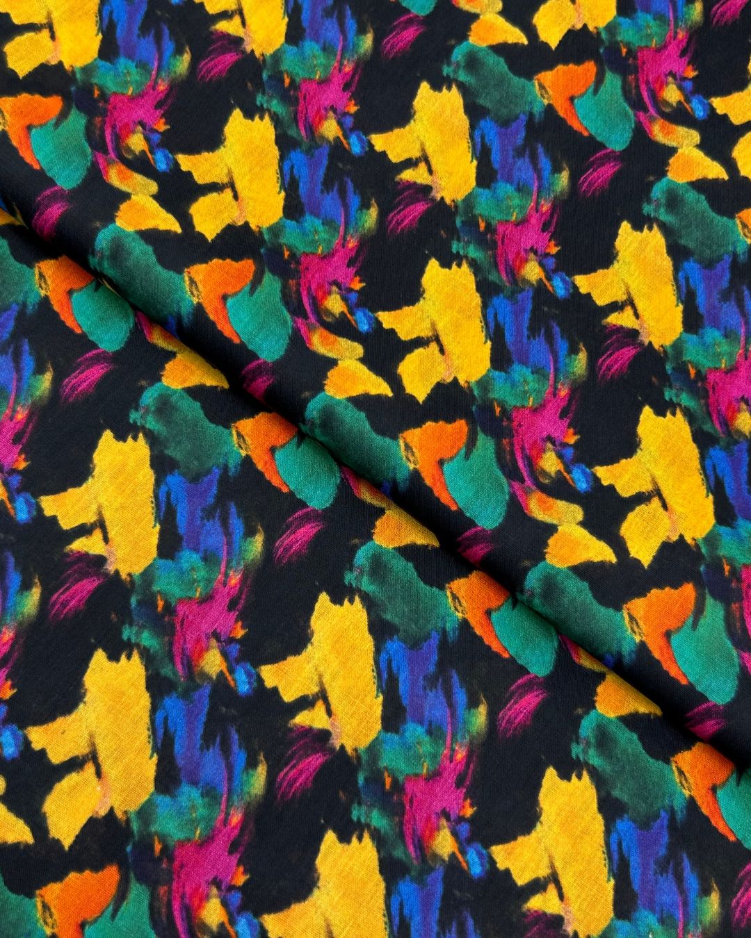 Tie & Dye Digital Print Lawn fabric