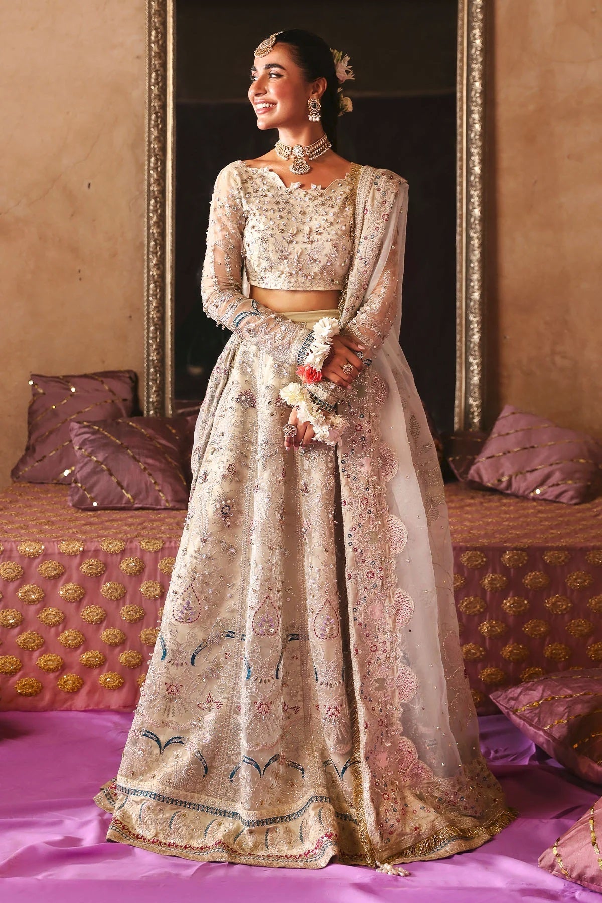 Nureh Jhoomro Formal Wear NL-72 – Nureh 3-piece unstitched suit