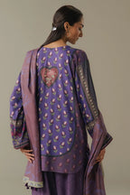 Coco Linen Prints By Zara Shahjahan D-07A (Soft Current), photo 2