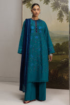 Coco Winter By Zara Shahjahan D-07A – Zara Shahjahan 3-piece unstitched suit