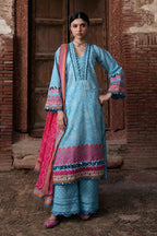 Kahf Aangan Print Lawn KPS-7B – Kahf 3-piece unstitched suit