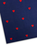Embroidered Lawn – Navy (MEL-S26-055), embroidered lawn fabric by the meter