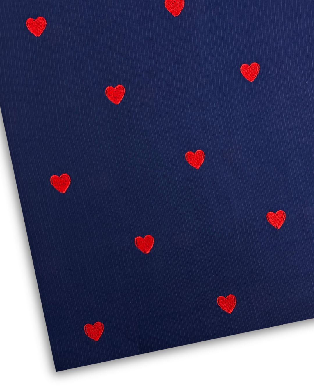 Embroidered Lawn – Navy (MEL-S26-055), embroidered lawn fabric by the meter