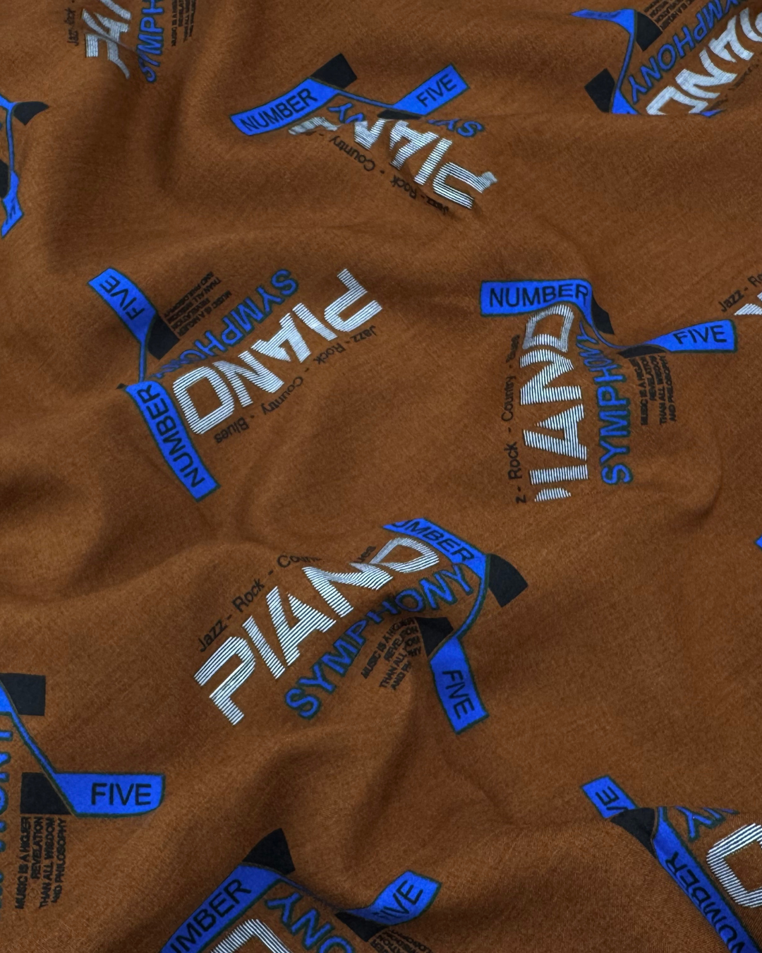 Stone Linen Digital Print fabric