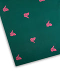 Embroidered Lawn – Bottle Green fabric