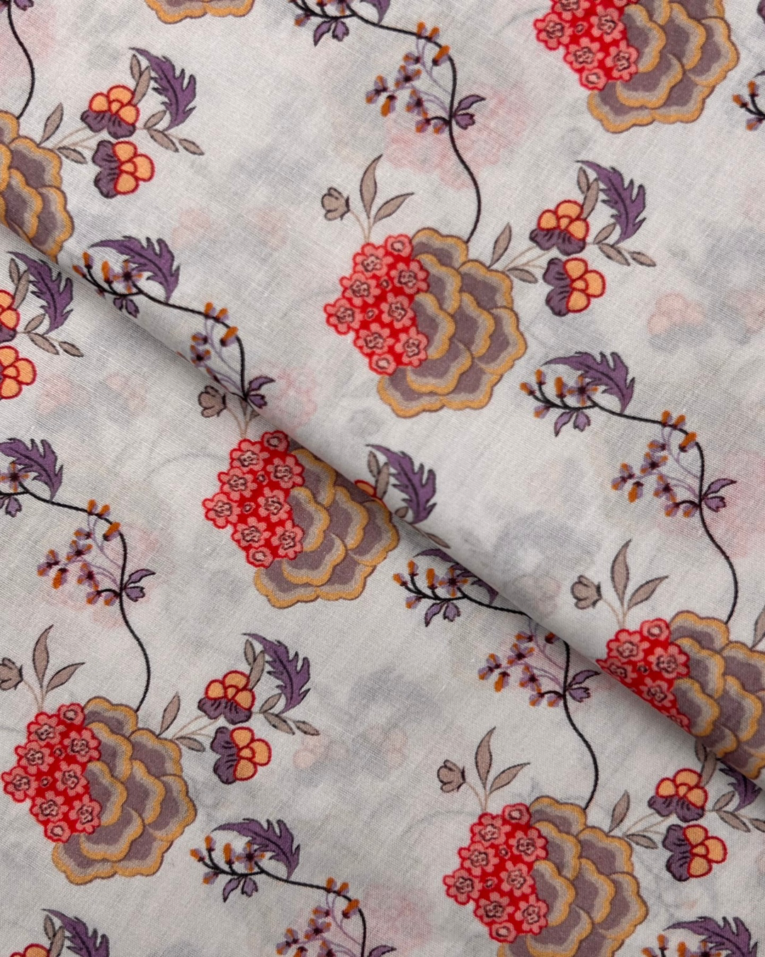 Pima Digital Print Lawn (PDP-S25-0381), digitally printed lawn fabric by the meter