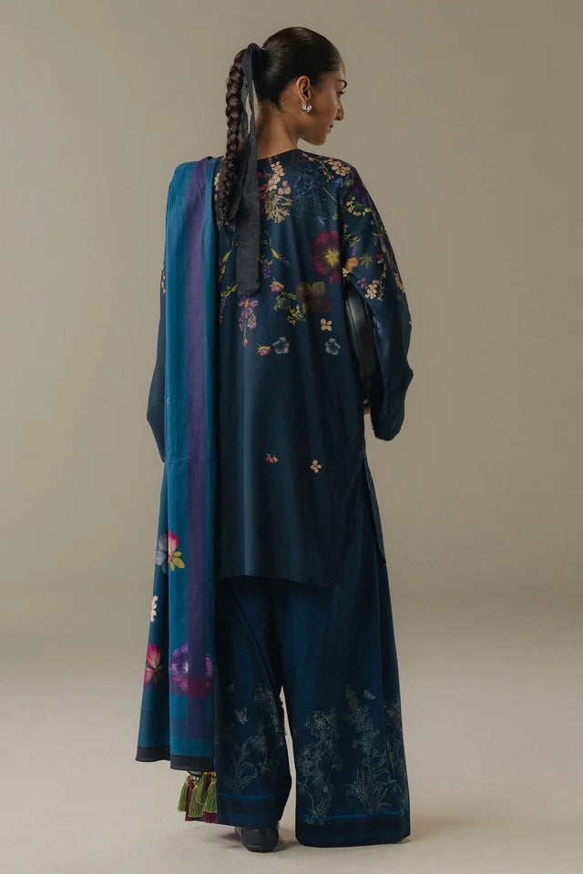 Coco Linen Prints By Zara Shahjahan D-08A (Morning Echo), photo 2