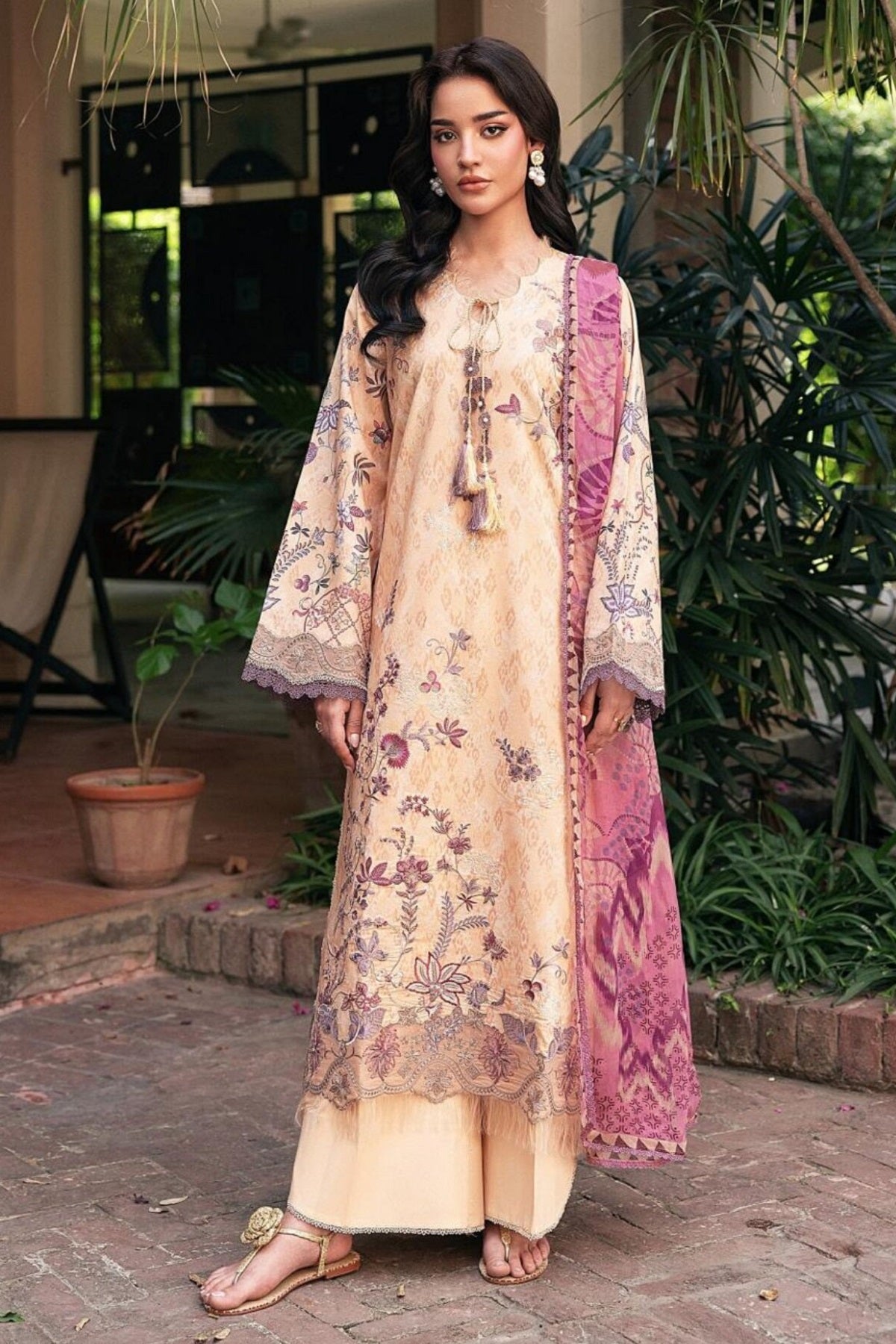 Florent Zync Lawn FZ-8A – Florent 3-piece unstitched suit