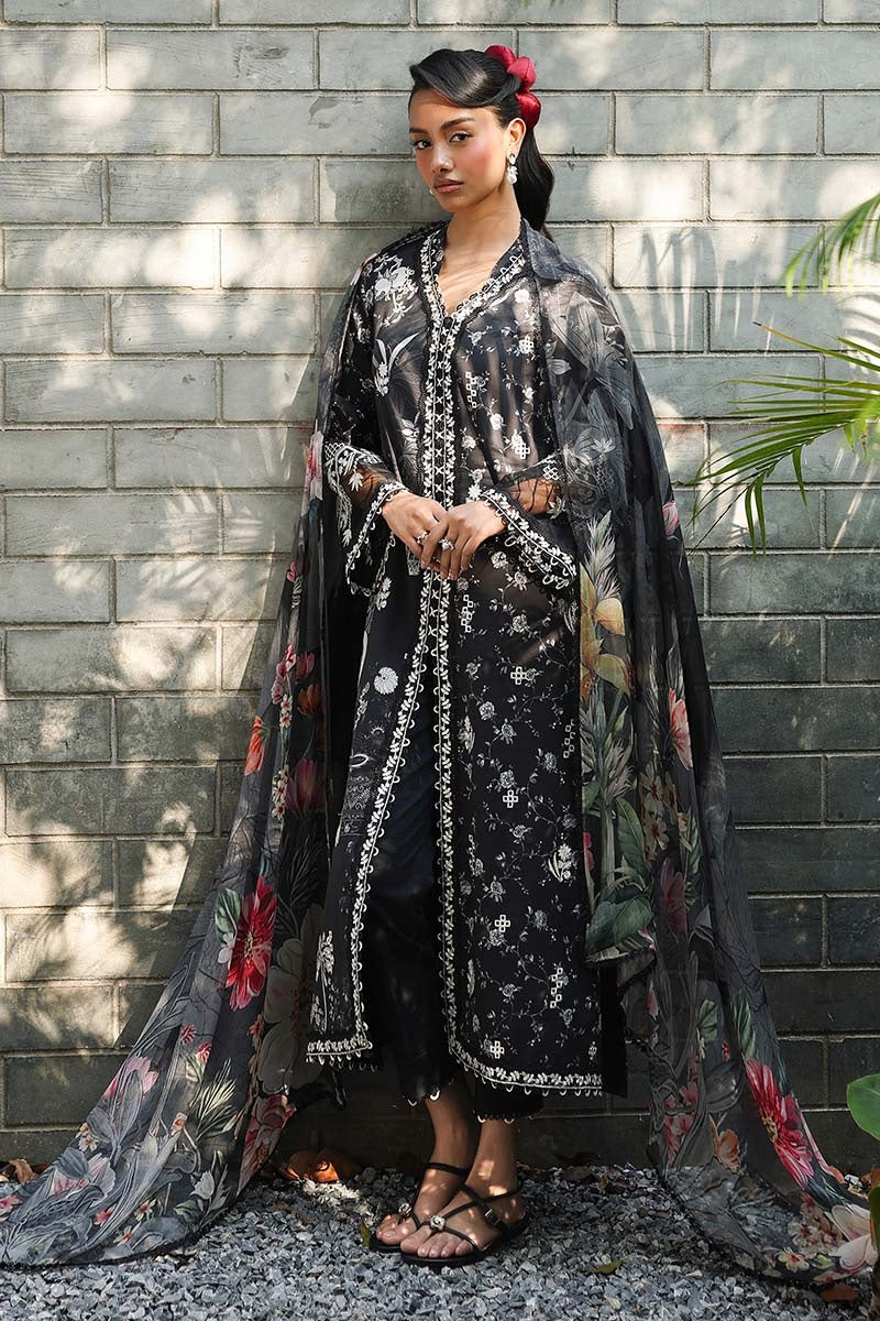 Qalamkar QPrints Lawn AX-08B (Eavan) – Qalamkar 3-piece unstitched suit