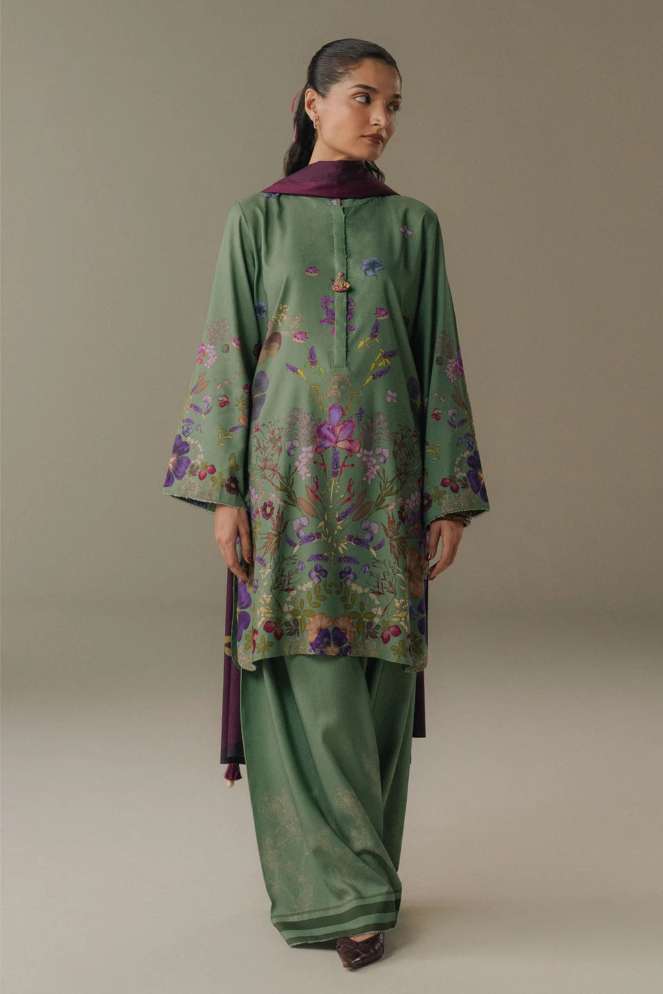 Coco Linen Prints By Zara Shahjahan D-08B (Morning Echo) – Zara Shahjahan 3-piece unstitched suit