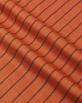 Black Stripe Lawn – Rust fabric