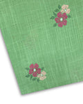 Embroidered Lawn – Green (MEL-S26-109), embroidered lawn fabric by the meter