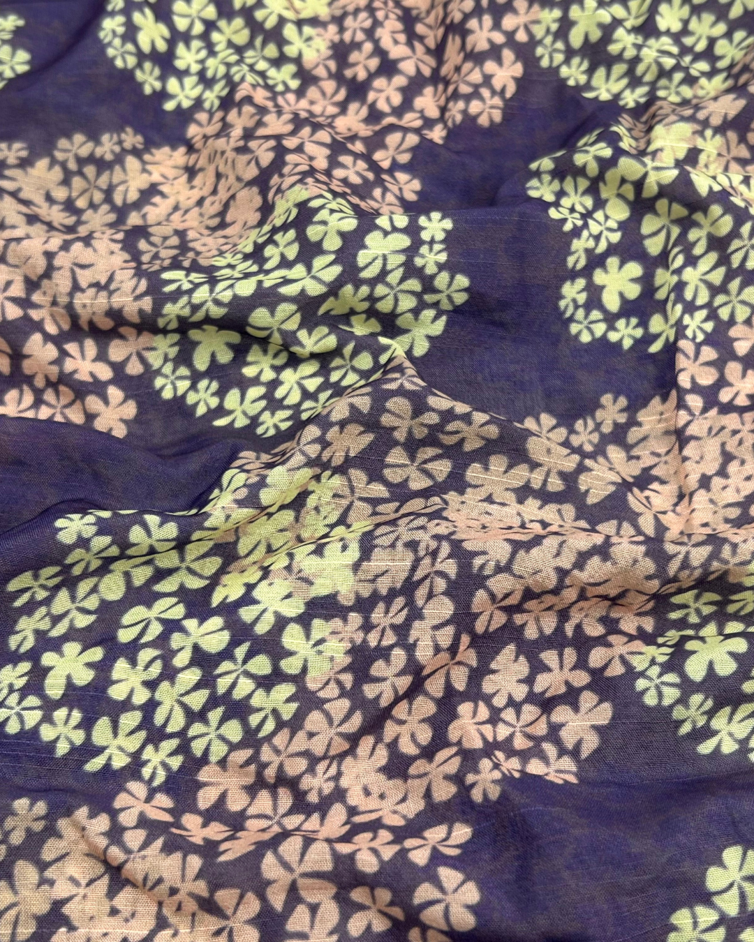 Raw Silk Digital Print fabric