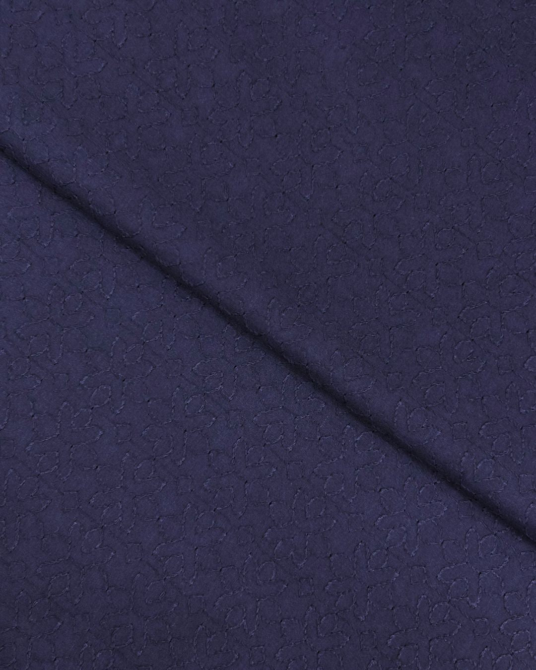 Chikankari Lawn – Navy fabric