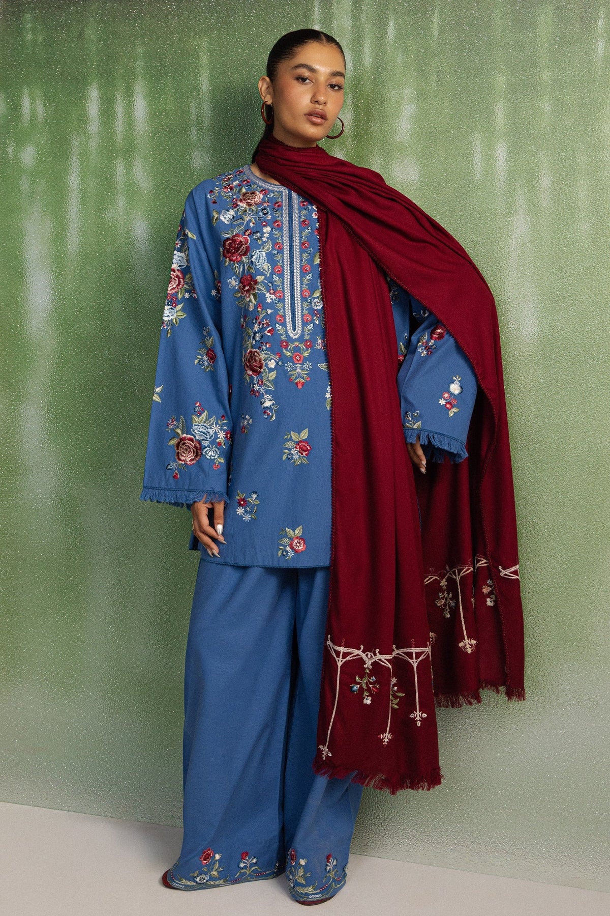 Coco Winter By Zara Shahjahan D-09A – Zara Shahjahan 3-piece unstitched suit