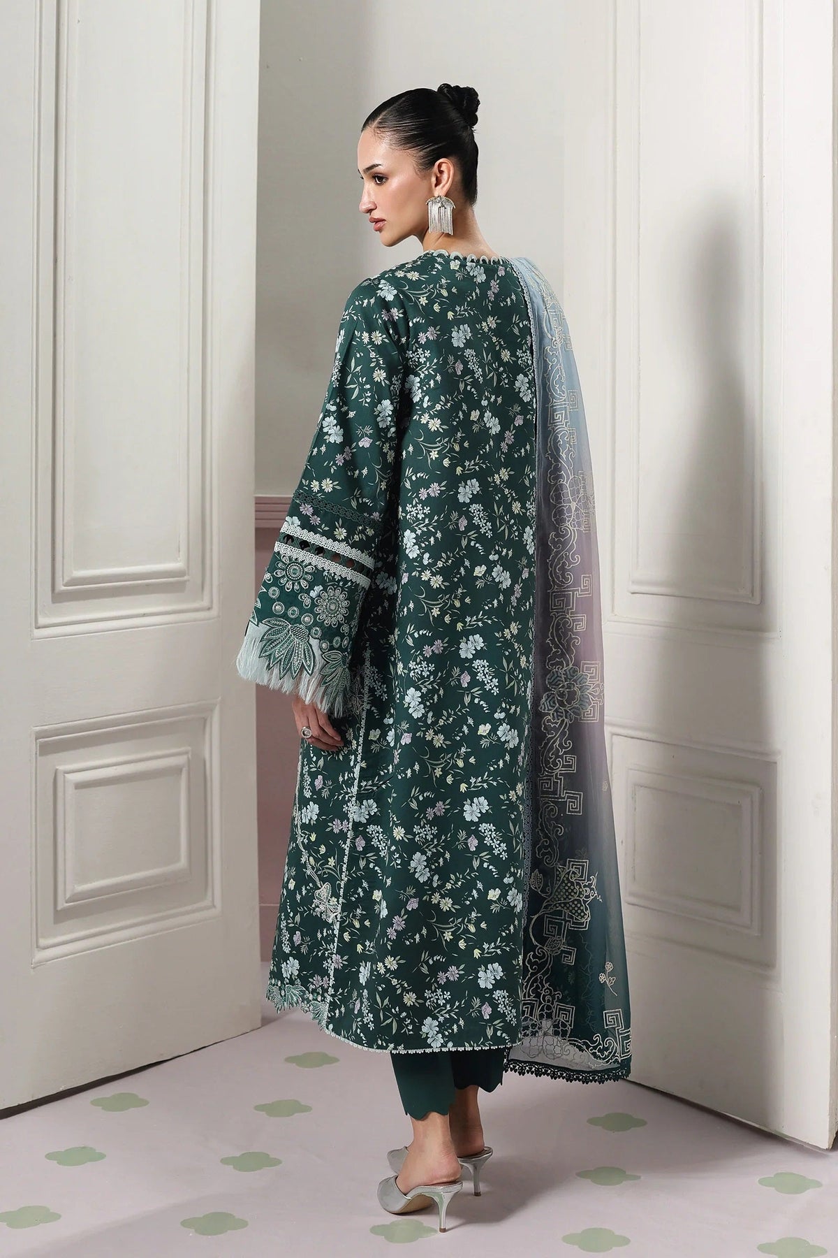 Qalamkar QPrints Lawn QQP-09B (Diane), photo 2