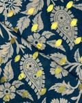 Golden Broshia Print Lawn fabric