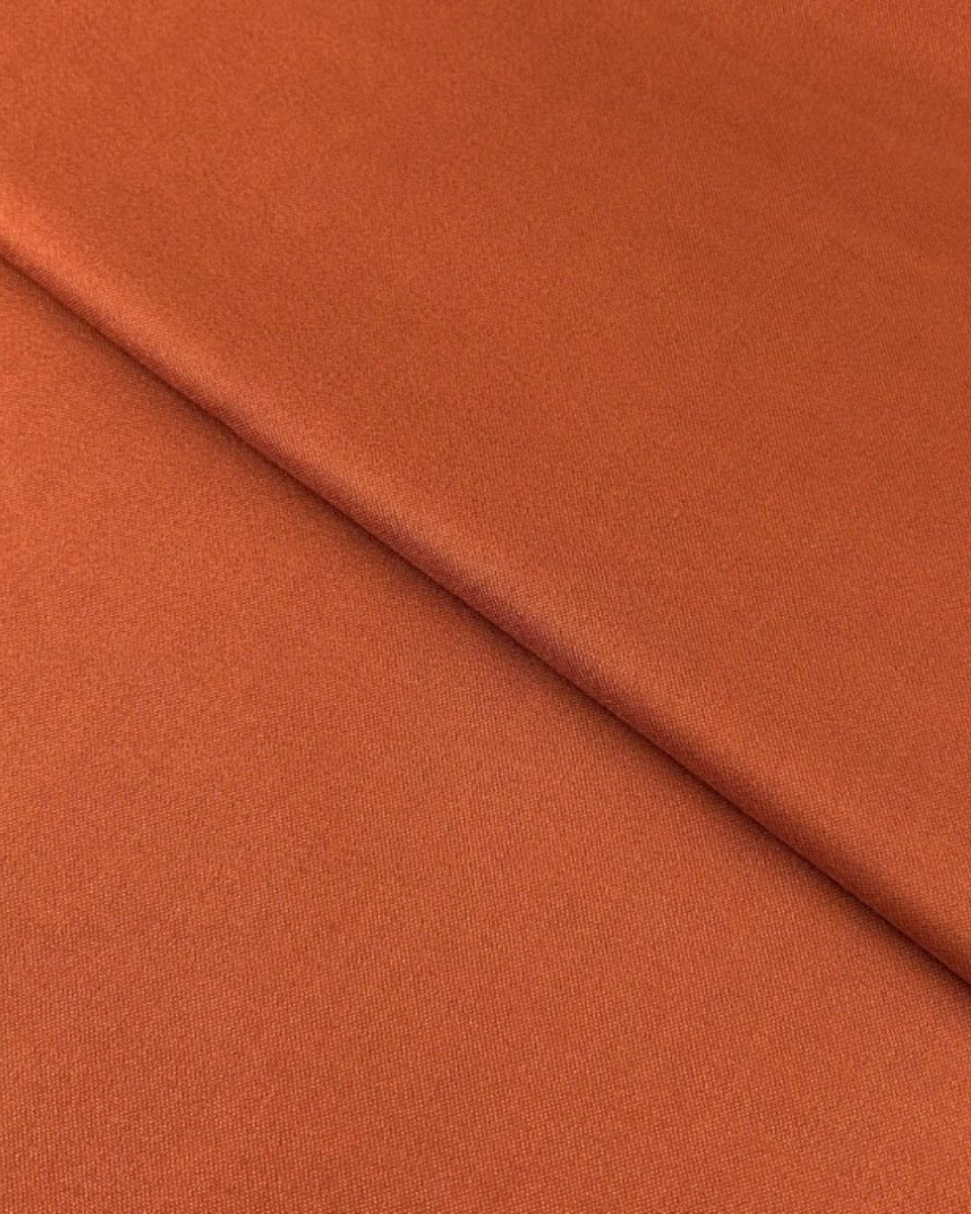 Alpine Velvet – Orange, plain velvet fabric by the meter