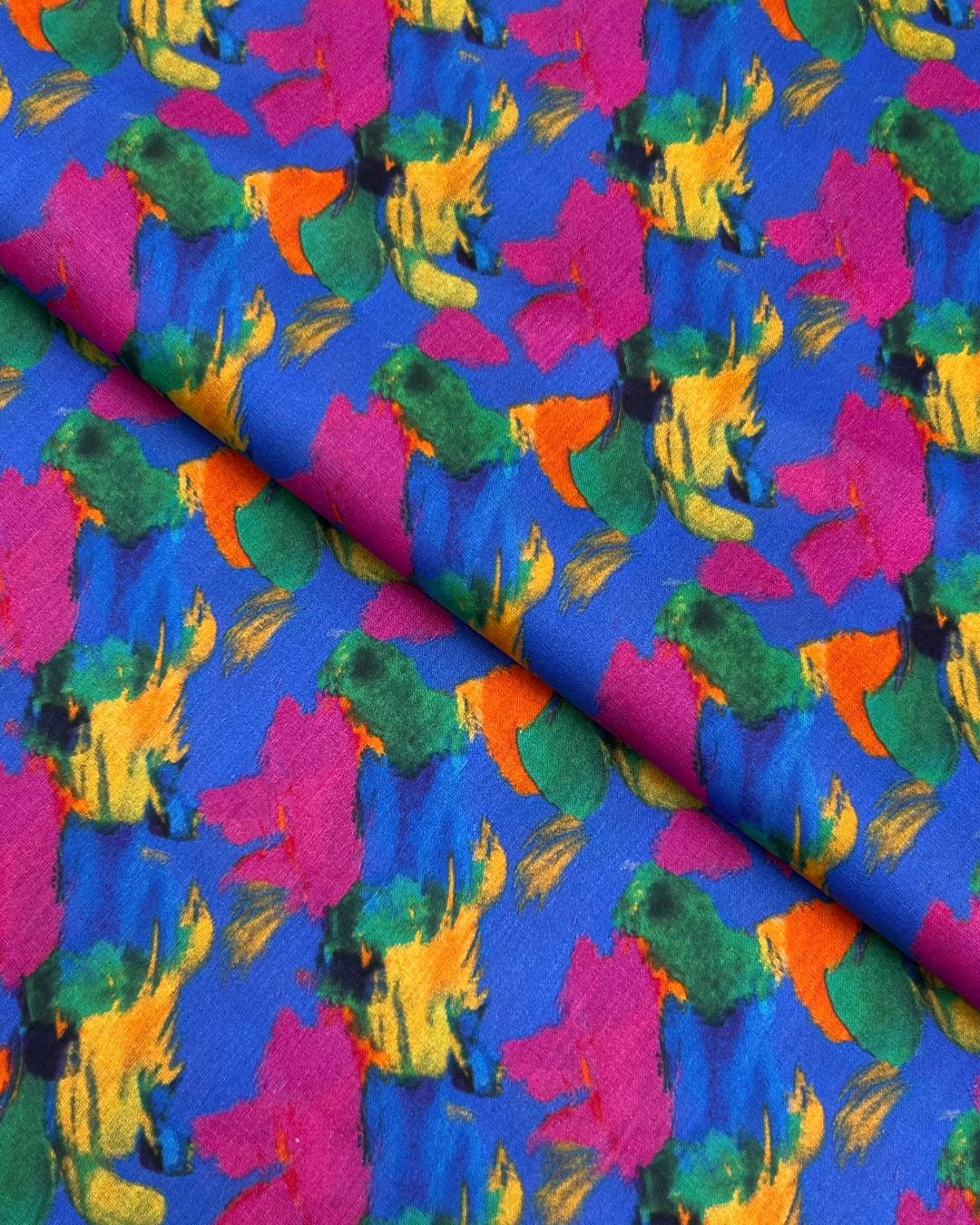 Tie & Dye Digital Print Lawn fabric