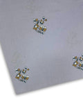 Embroidered Lawn – Silver (MEL-S26-110), embroidered lawn fabric by the meter