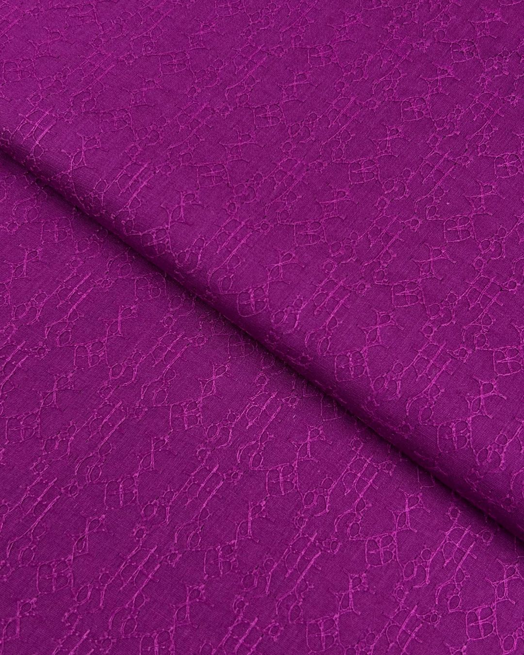 Chikankari Lawn – Magenta fabric