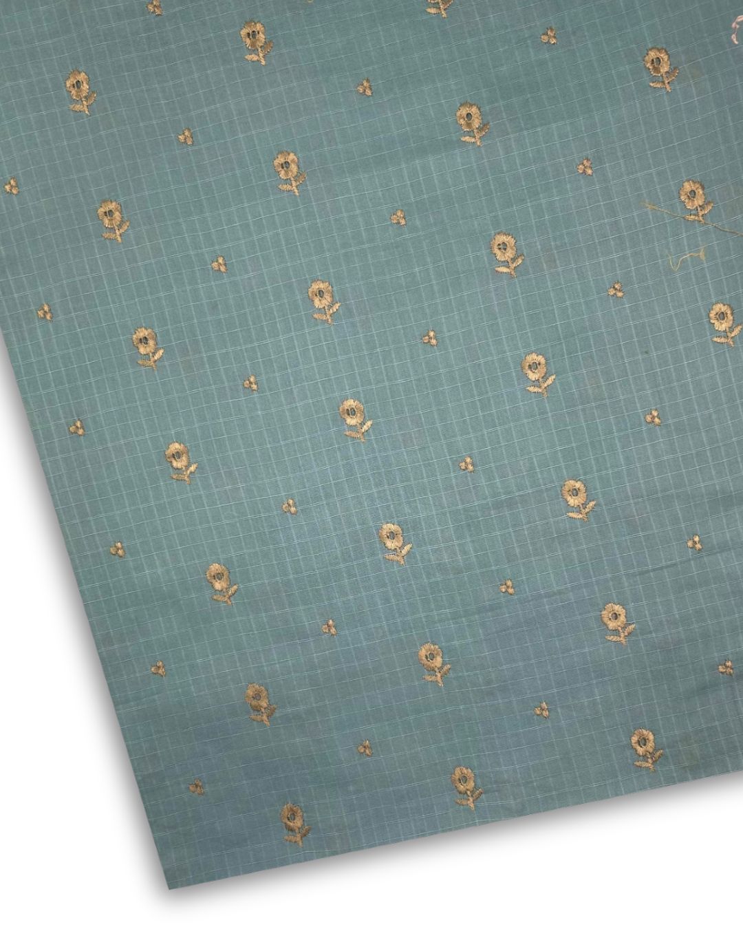 Embroidered Lawn – Blue fabric