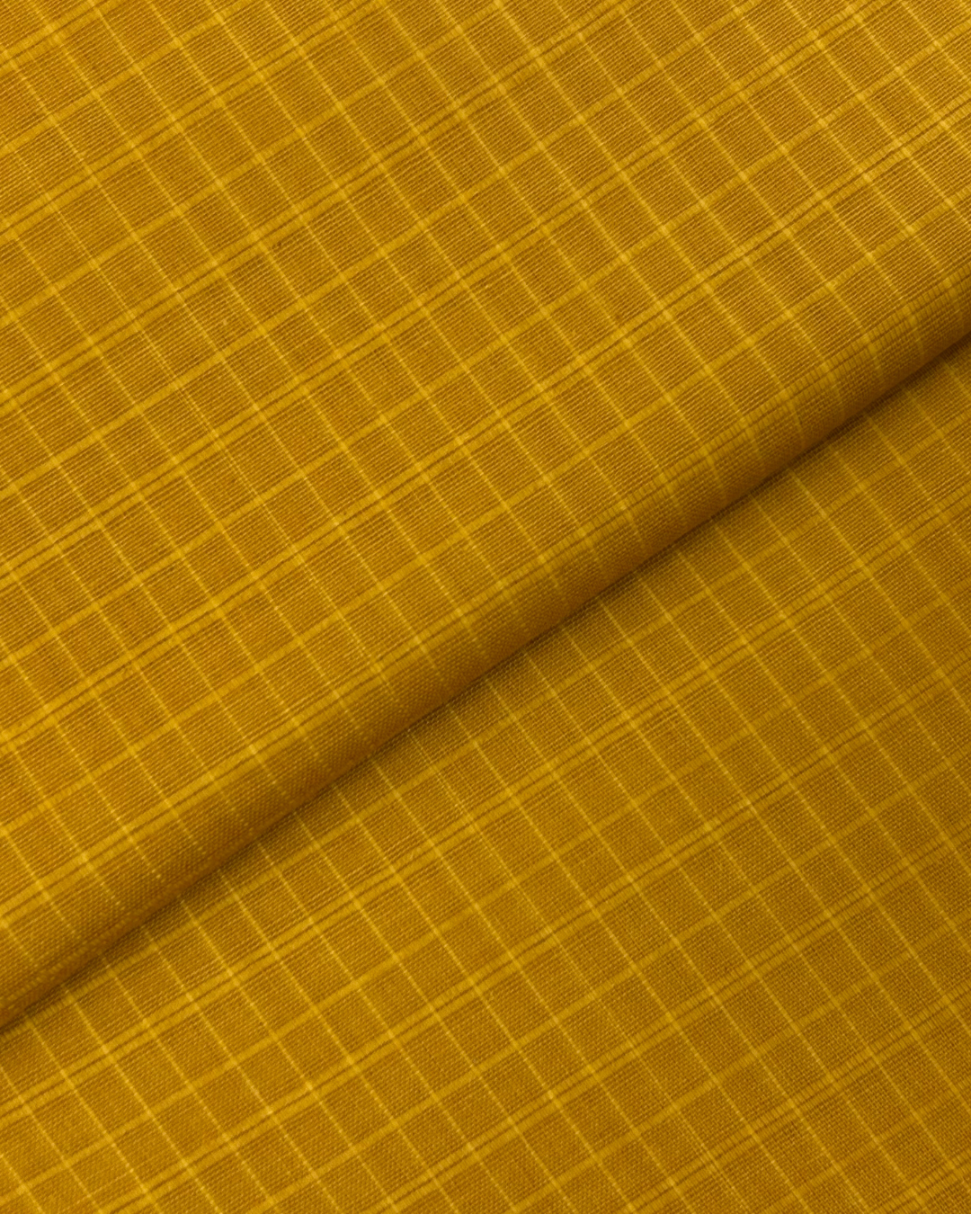 Check Lawn – Mustard (CLS-S25-0019), self-textured lawn fabric by the meter
