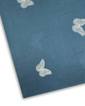 Embroidered Lawn – Blue (MEL-S26-111), embroidered lawn fabric by the meter