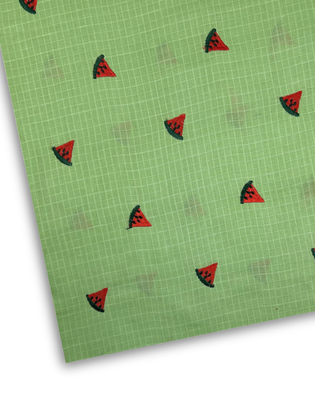 Embroidered Lawn – Mint (MEL-S26-123), embroidered lawn fabric by the meter