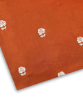 Embroidered Karandi – Orange fabric