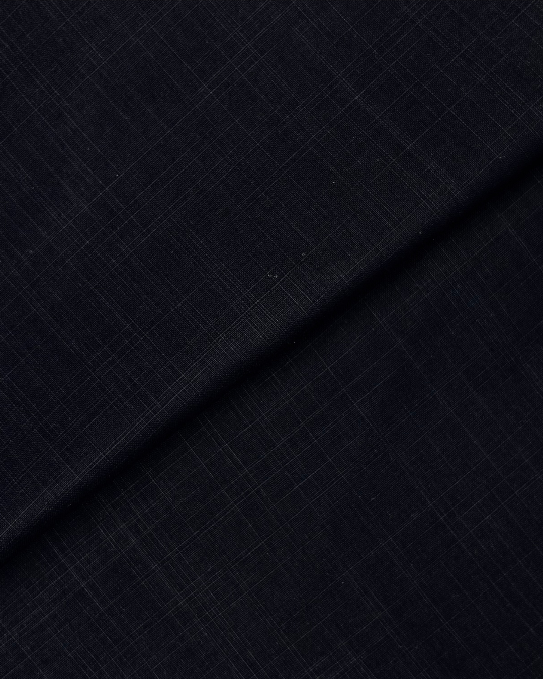 Slub Intermix Lawn – Navy, plain lawn fabric by the meter