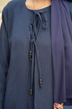 Navy Blue 2PC Abaya by Al Deebaj, photo 4