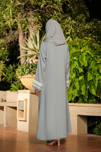 Zunaira Sky Blue Abaya by Al Deebaj, photo 6