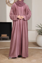 Hareer Pink Abaya by Al Deebaj