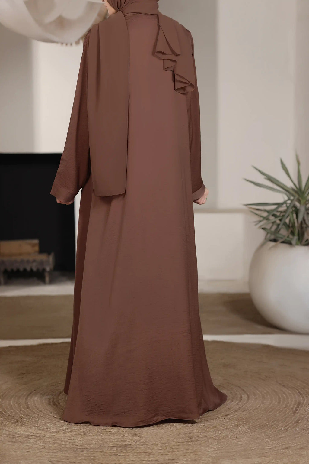Hareer Brown Abaya by Al Deebaj, photo 3