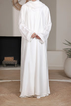 Hareer White Abaya by Al Deebaj