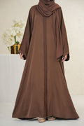 Brown Basic Abaya by Al Deebaj