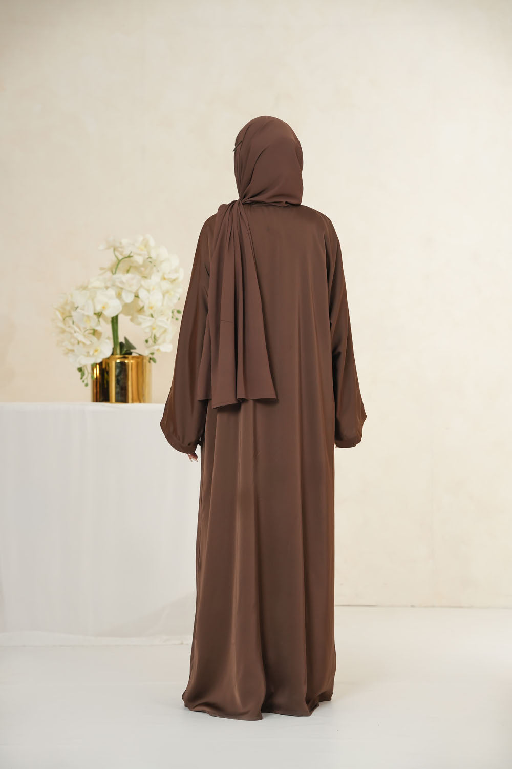 Brown Basic Abaya by Al Deebaj, photo 4