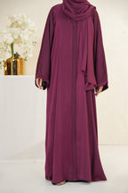 Maroon Basic Abaya by Al Deebaj, photo 5