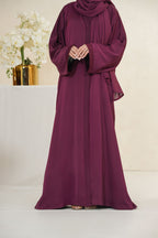 Maroon Basic Abaya by Al Deebaj