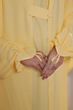 Yellow Jilbab abaya by Al Deebaj, photo 3