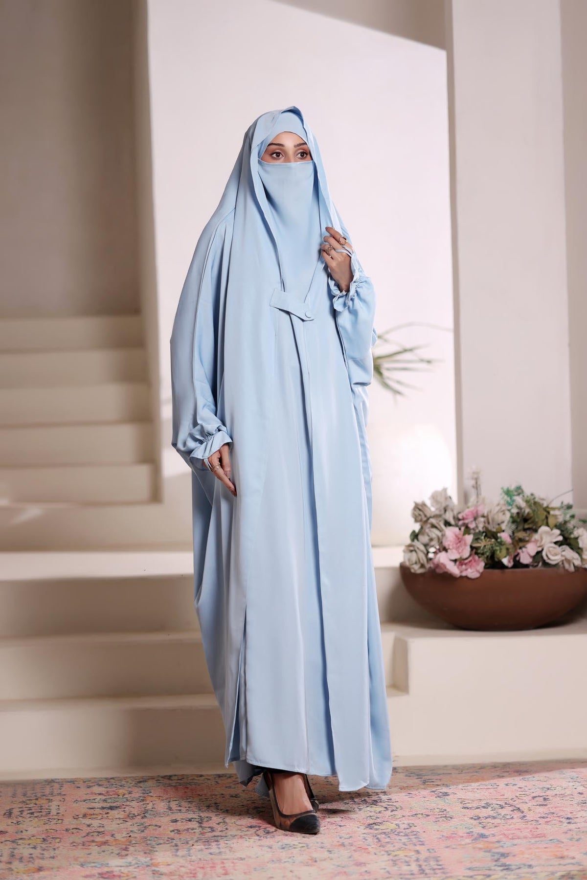 Sky Blue Jilbab Abaya by Al Deebaj, photo 3