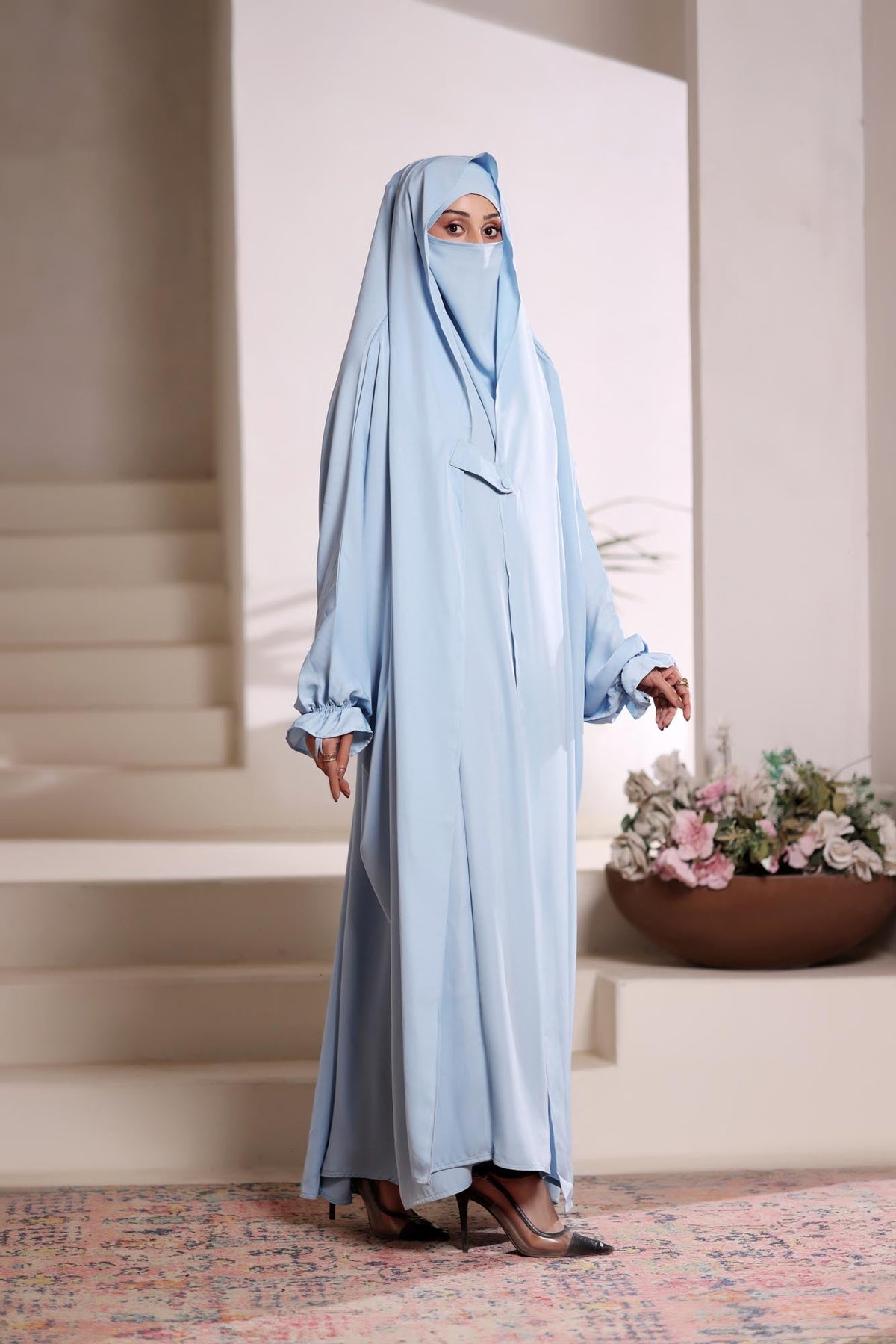 Sky Blue Jilbab Abaya by Al Deebaj
