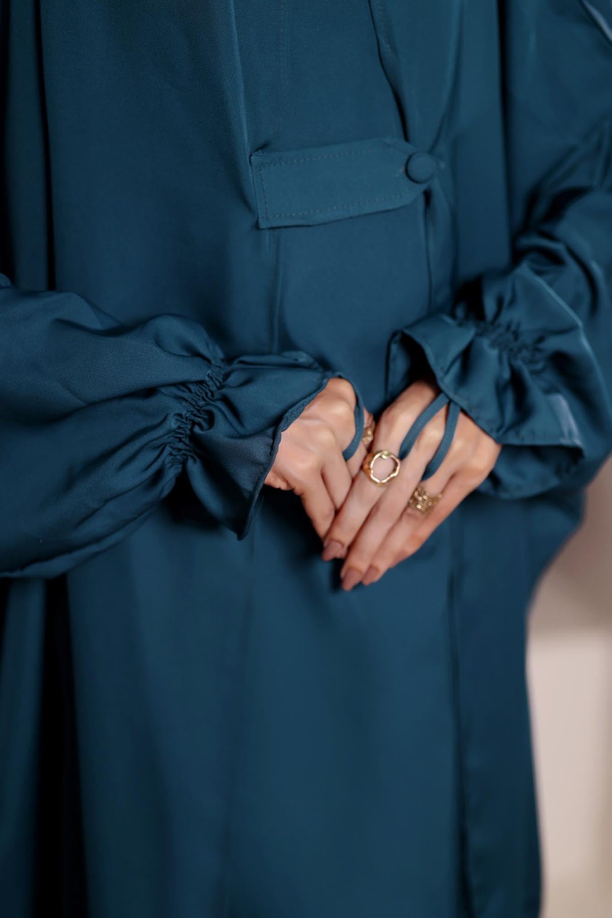 Sea Green Jilbaab Abaya by Al Deebaj, photo 2
