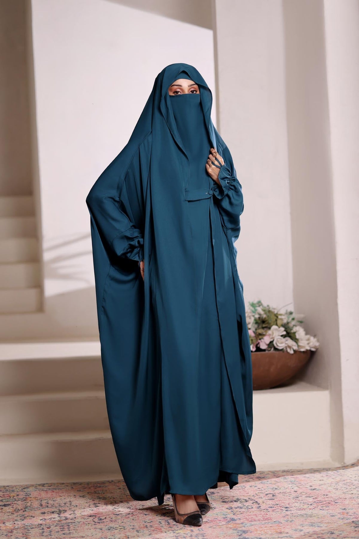 Sea Green Jilbaab Abaya by Al Deebaj, photo 3