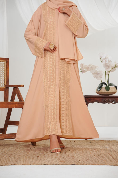 Aaira Ivory Abaya by Al Deebaj