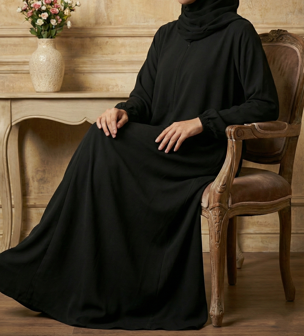 Musfirah Black Abaya by Al Deebaj, photo 4